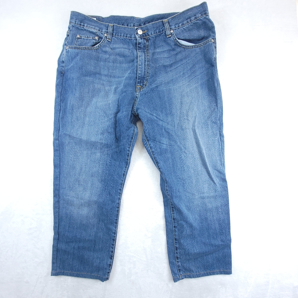 LACOSTE Mens Blue Jeans Relaxed Size 50 (36x24)